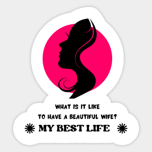 what is the best present for wife birthday Sticker